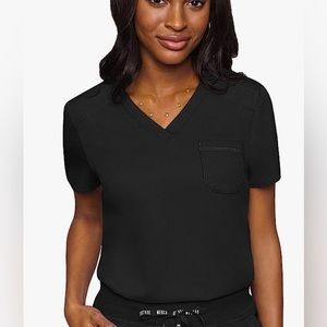Med Couture Touch Women’s Chest Pocket Tuck in Top